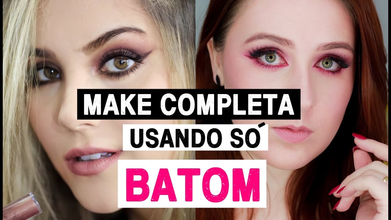 Maquiagem completa usando apenas BATONS - Gabriela Capone #VEDA8