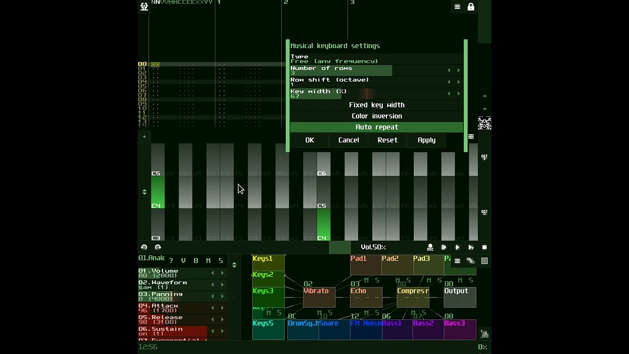 New Musical Keyboard in SunVox 2.1