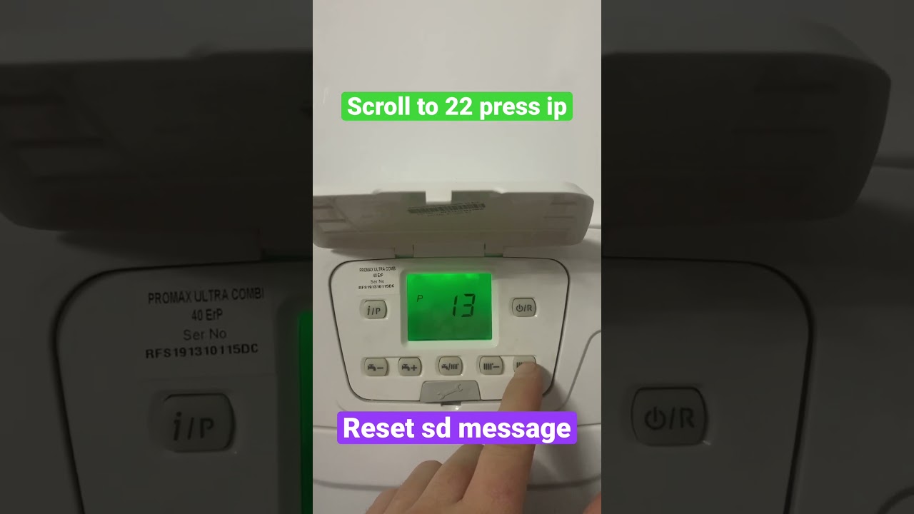 Reset service message SD baxi duotec 2/ neta tec