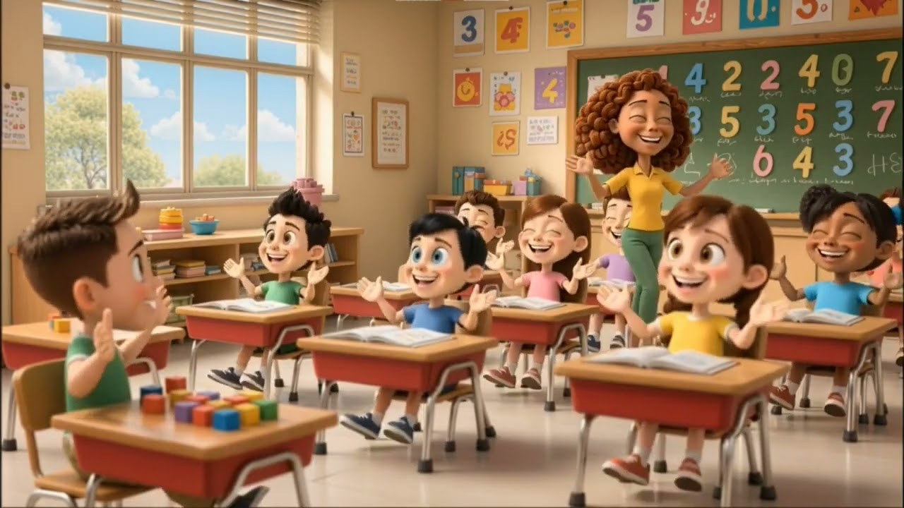 🎶 Numărăm în cor – Cântec ilustrativ și educativ pentru copii🎶