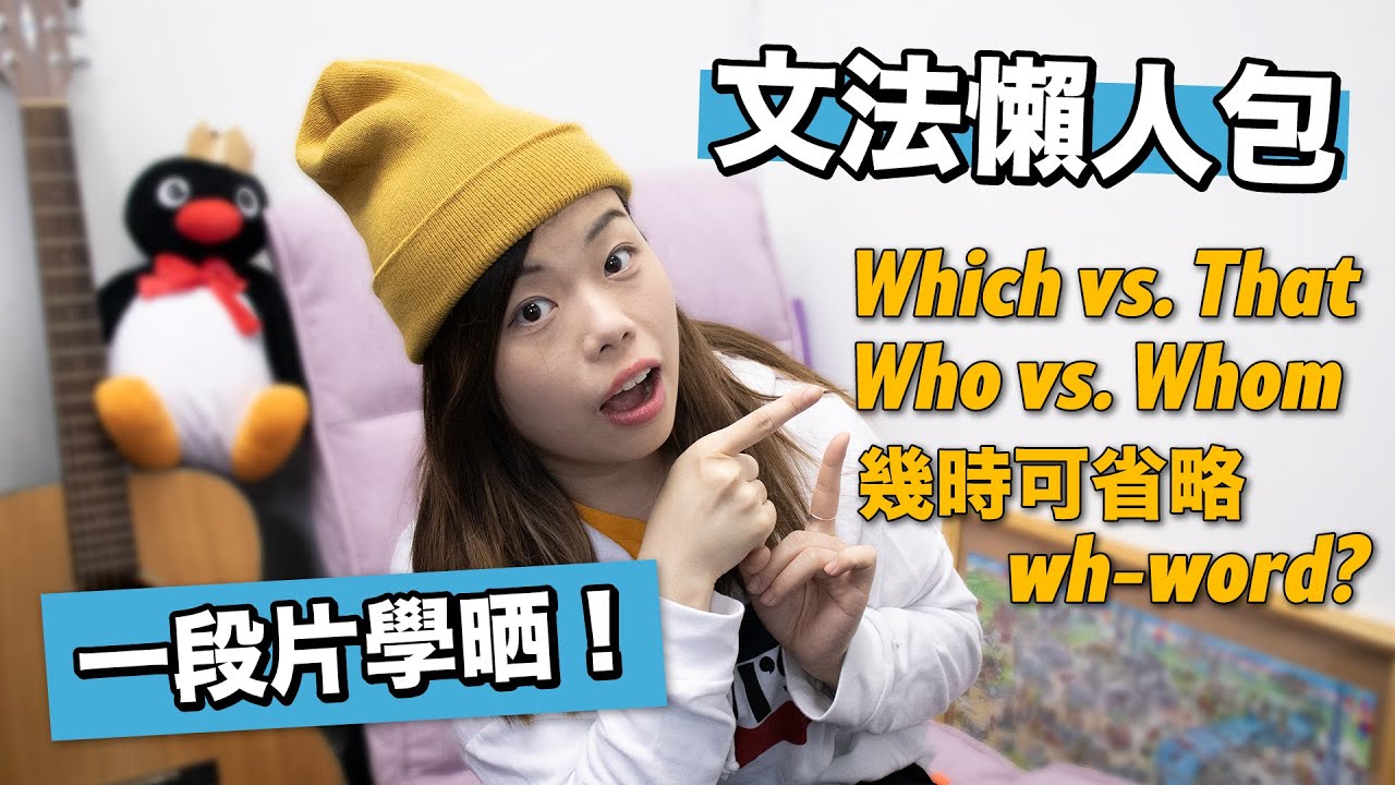 文法懶人包：一段影片學懂 Relative Clause 關係子句｜Who vs. whom｜Which vs. that｜可省略關係代名詞？【中字】
