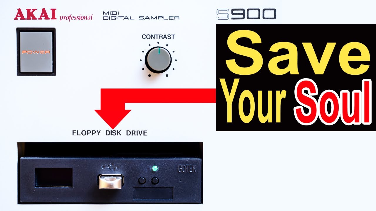 Upgrading the Akai S900 MIDI Digital Sampler | Part 1:  Gotek Floppy Emulator Install