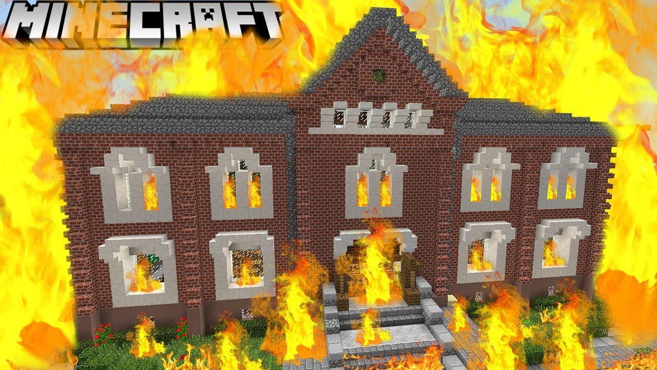 DIE SCHULE BRENNT IN MINECRAFT!
