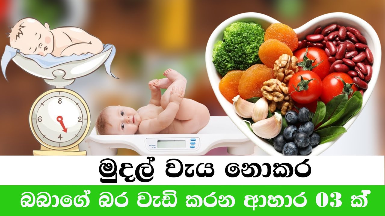 බබාගේ බර වේගයෙන් වැඩිවෙන ආහාර 3ක් | Baby Weight Gain Food | Babata Kama