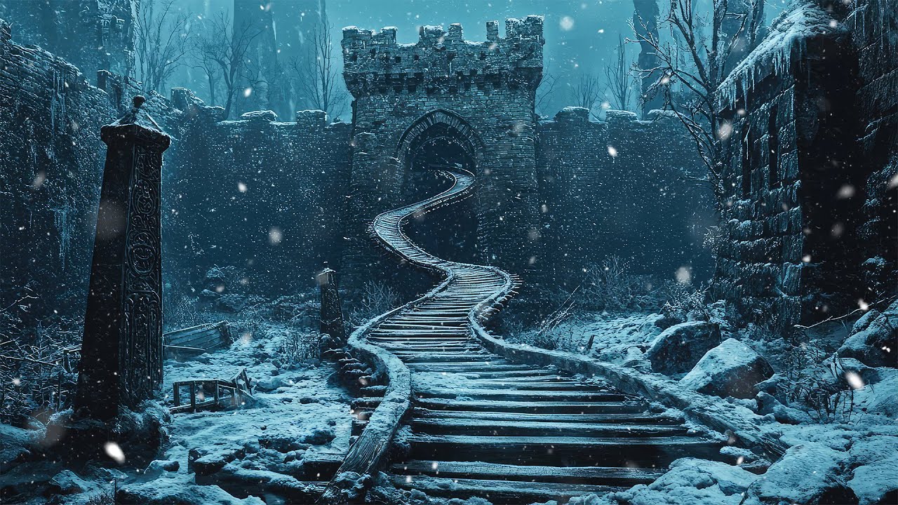 The Winding Path to the Ruined Gate | Celtic Medieval Winter Ambience for Inspiration and Creativity