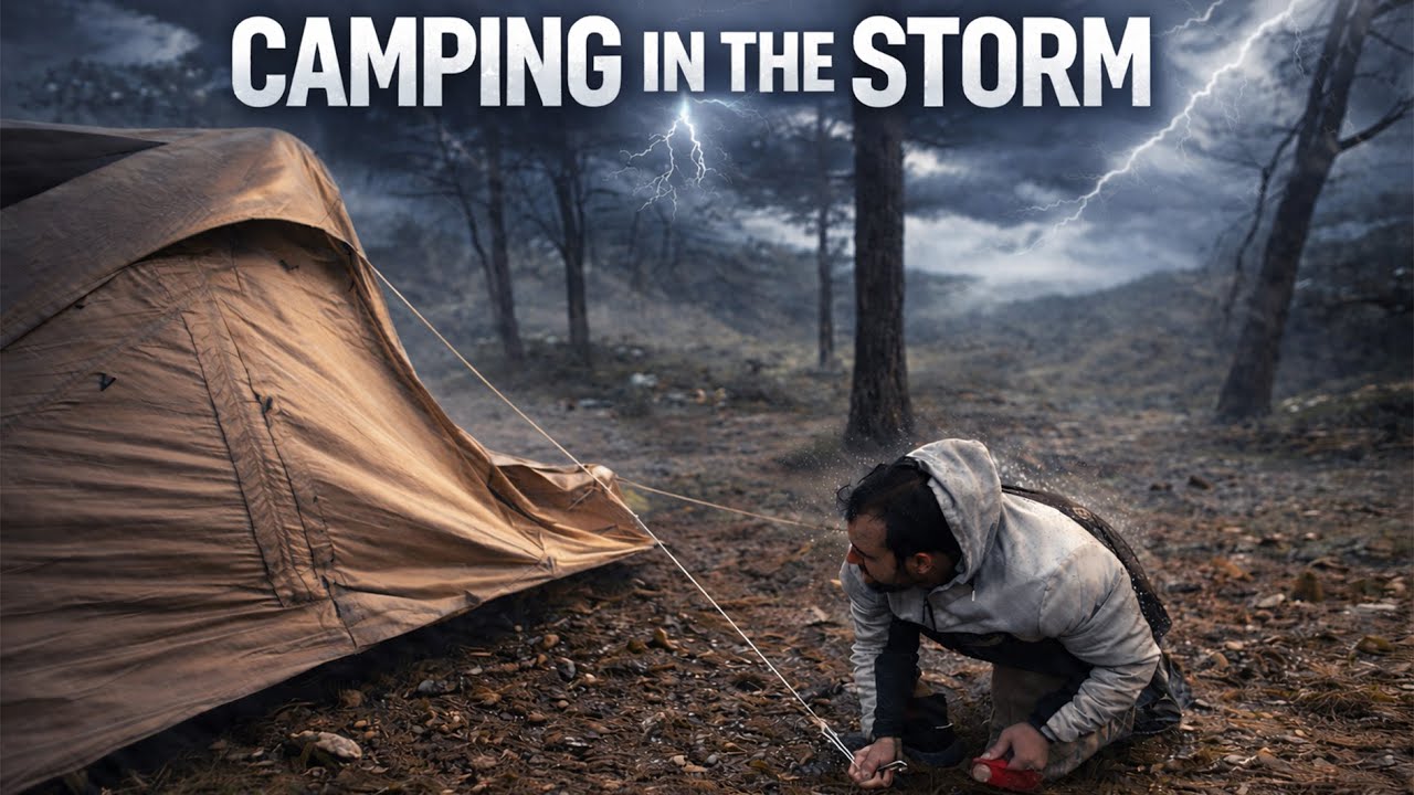 Попали в бурю! | Расслабляющие ASMR-звуки костра и ветра