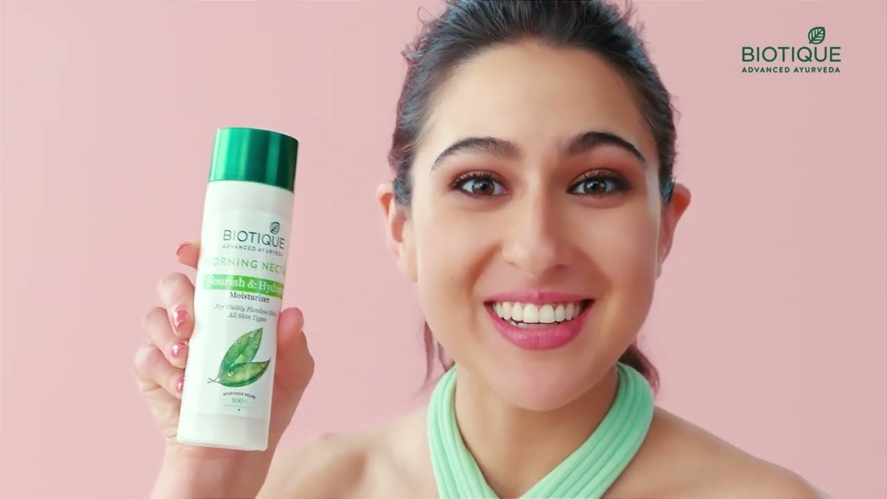 BIOTIQUE MORNING NECTAR Nourish & Hydrate Moisturizer Ad x Sara &ndash; 15 sec
