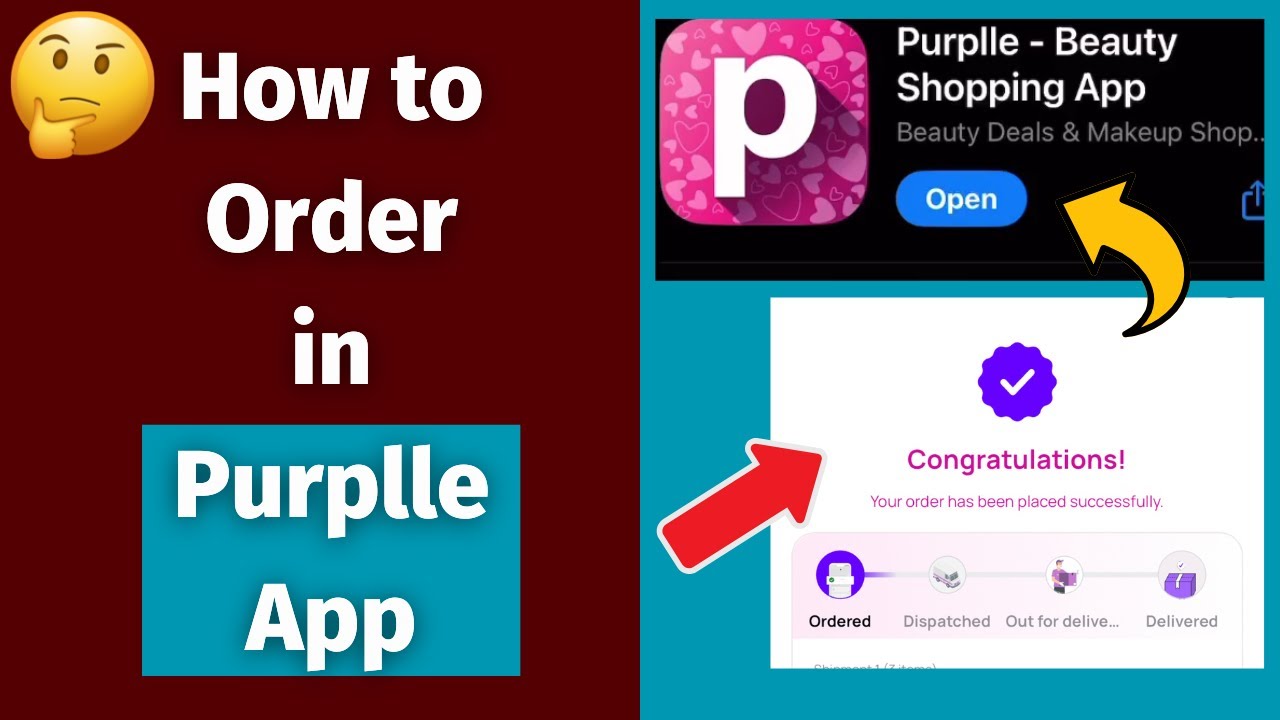 How to Order in Purplle App 🤔 Purple Order Processing | The Productive Girl