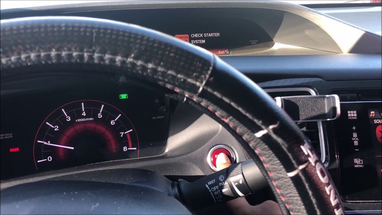 14/15 Honda Civic Si Ошибка &laquo;ПРОВЕРЬТЕ СИСТЕМУ СТАРТЕРА&raquo; ЧТО ВАМ СТОИТ ПОПРОБОВАТЬ