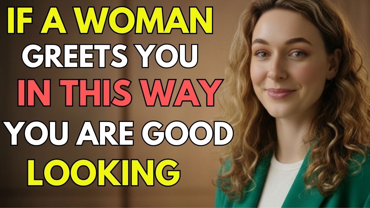 If a Woman Greets You Like HIS, She Thinks tYou're a Very Attractive Older Man   Psychology Secrets