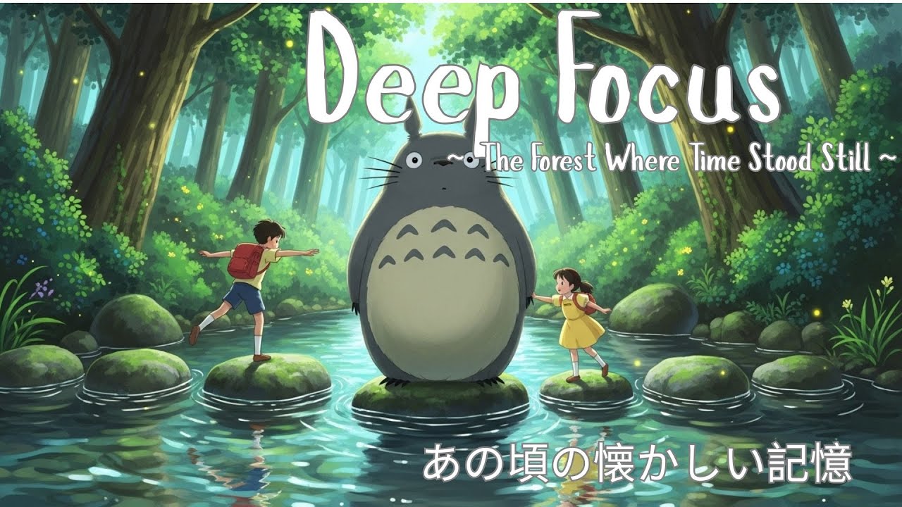 Japanese Ghibli Piano🌿 Deep Immersion into Studying | The Forest Where Time Stood Still