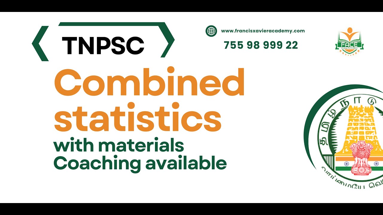 TNPSC Upcoming exams Class Started for Combined Statistical Services Exam