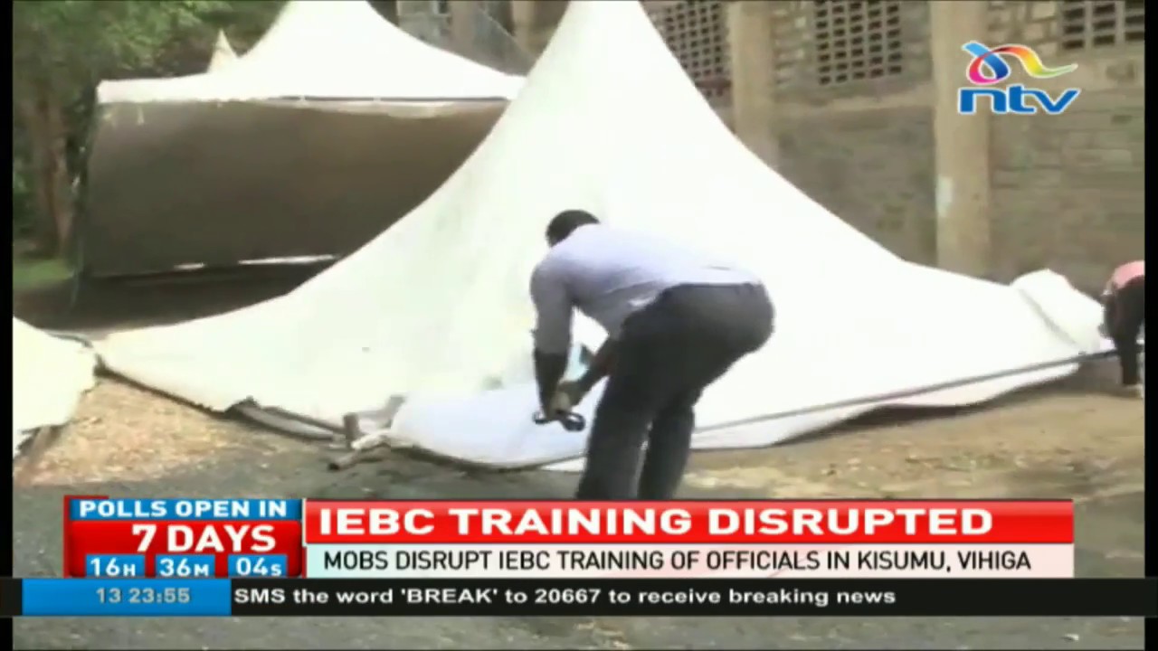 Mobs disrupt IEBC training of officials in Kisumu, Vihiga