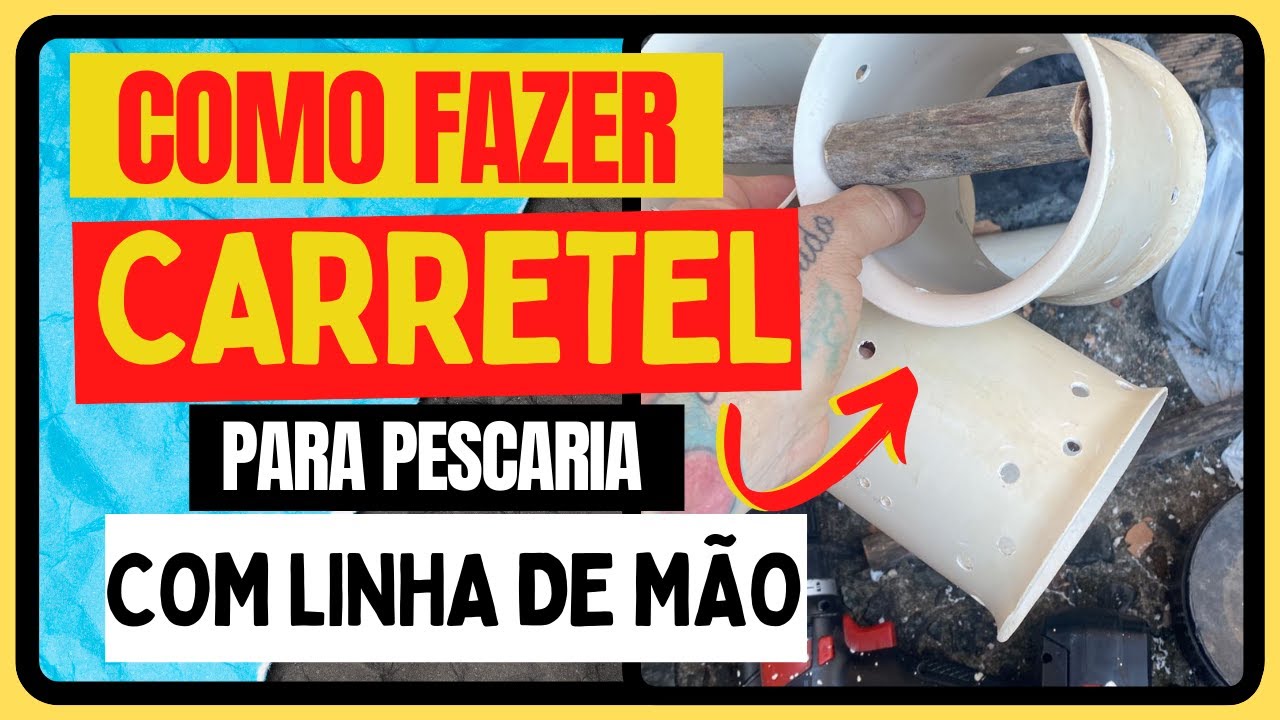 🤔 COMO FAZER CARRETILHA PARA PESCA COM LINHA DE MÃO 🐟🐠