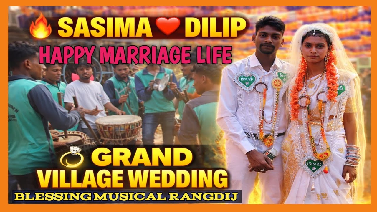 SASIMA WEDS DILIP 💍 | Talajing Village Grand Wedding | Blessing Musical Band Party | Gajapati Tribe