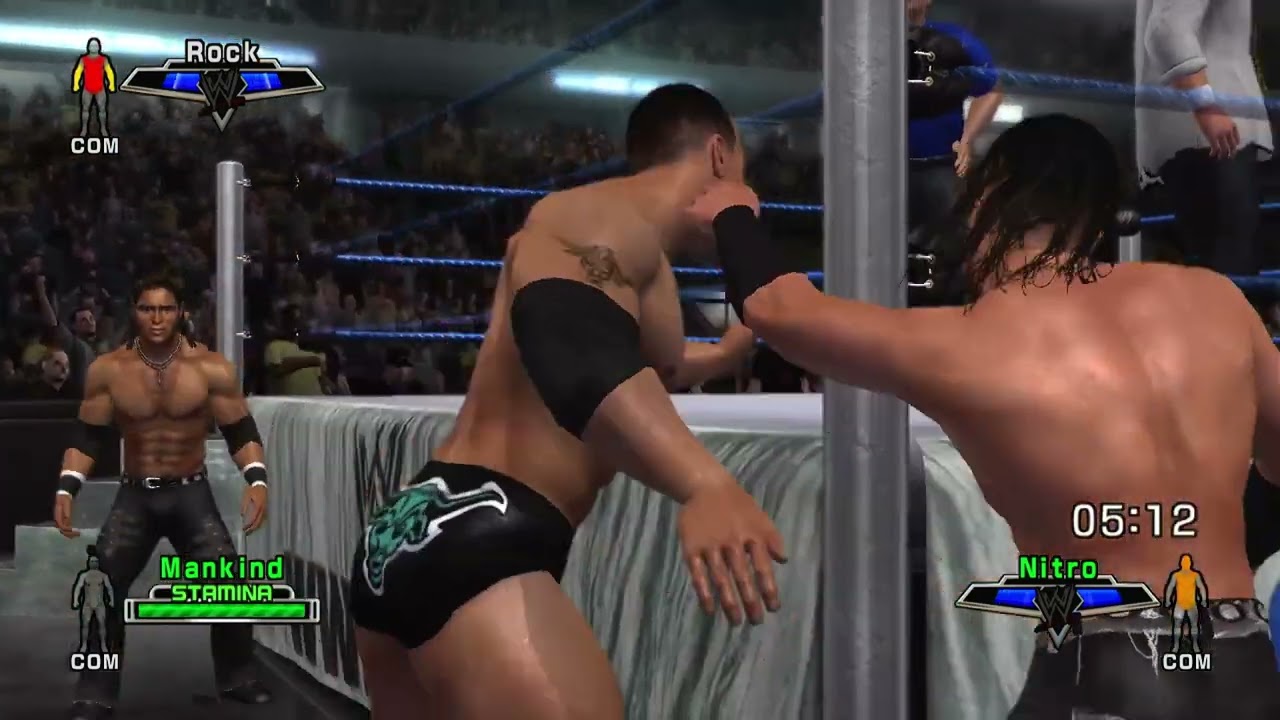 WWE SVR 2007 - The Rock n' Sock Connection vs MNM: Smackdown 2006