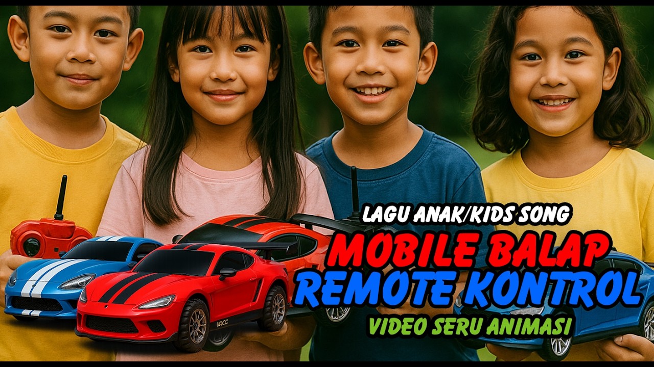 🚗 Lagu Mobil Remote Control – Balapan Seru! | Lagu Anak Ceria & Edukatif