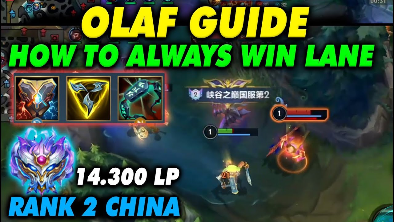 How to Beat All META Top Lane Champions with Olaf! | Top 2 Legendary 14.300 LP | 6 Gameplays WR