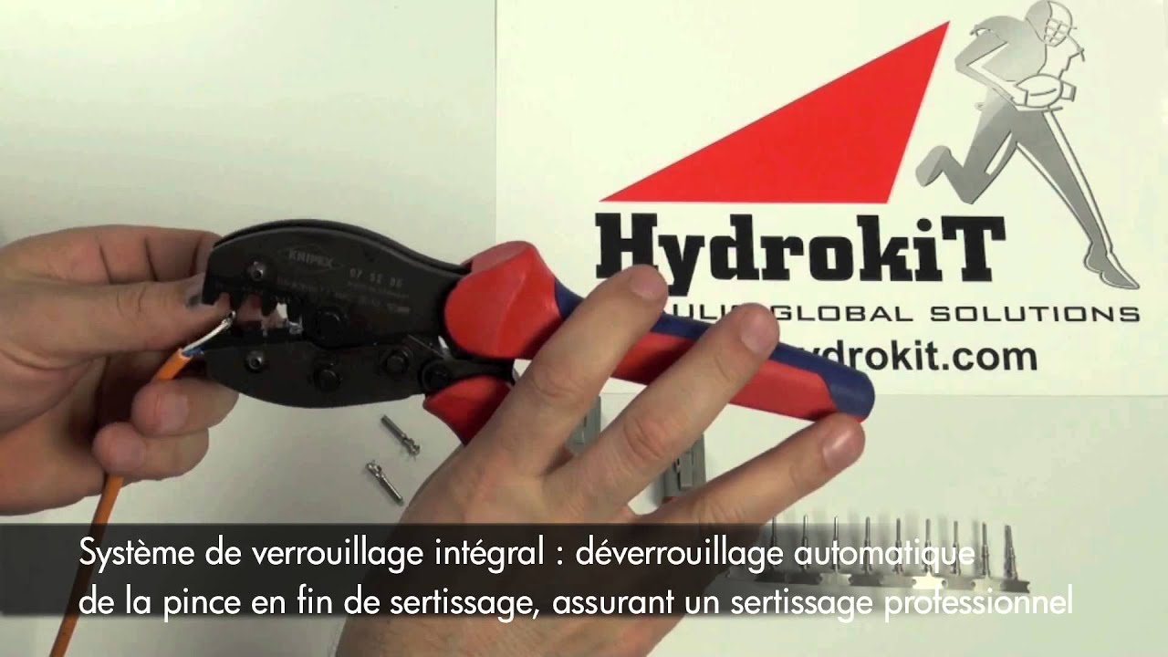 Pince à sertir et à dénuder connecteur DEUTSCH