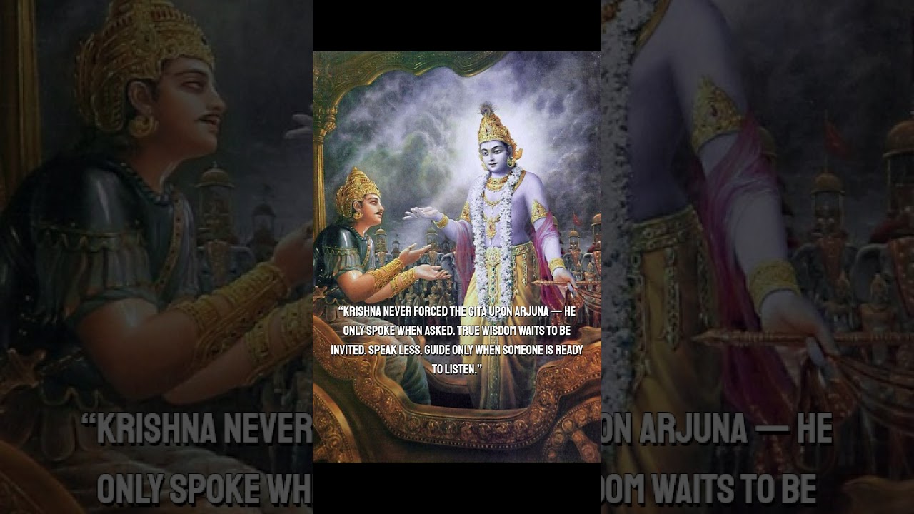 Never Impose wisdom to anyone #shorts #bhagavadgita #quotes #krishna #arjuna #mahabharata