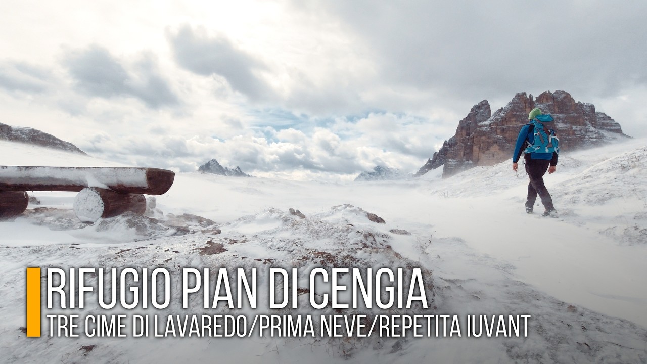 Tre Cime di Lavaredo prima neve - Rifugio Pian di Cengia - Repetita Iuvant