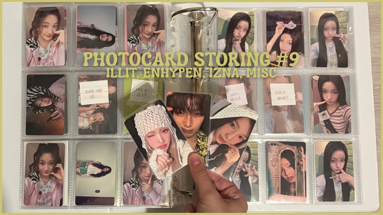 storing photocards [#9] | ft. enhypen, illit, izna, misc