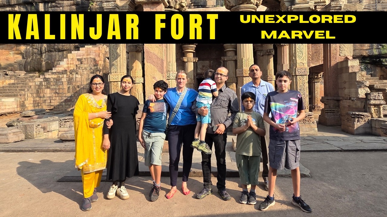 Foreigners Exploring Kalinjar Fort, Unexplored Marvel of Bundelkhand !! Vlog #64