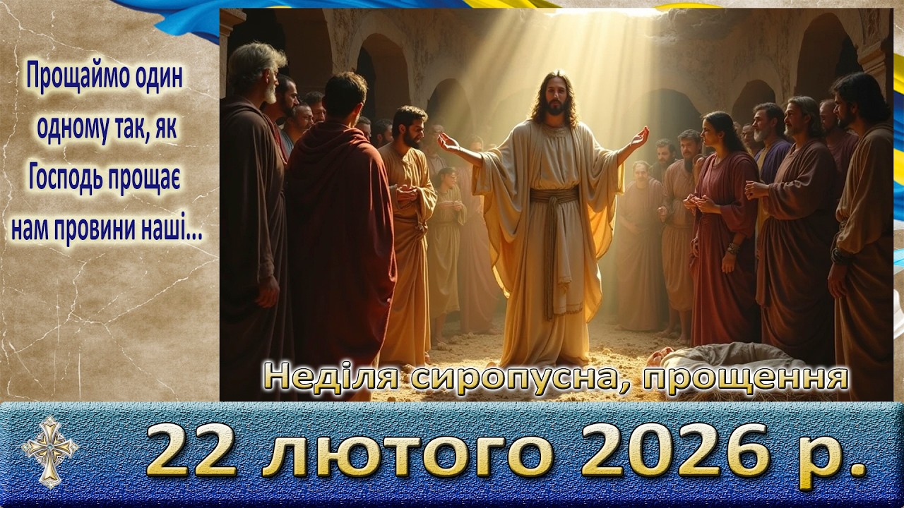 Утреня, Служба Божа 22 лютого  2026 р.
