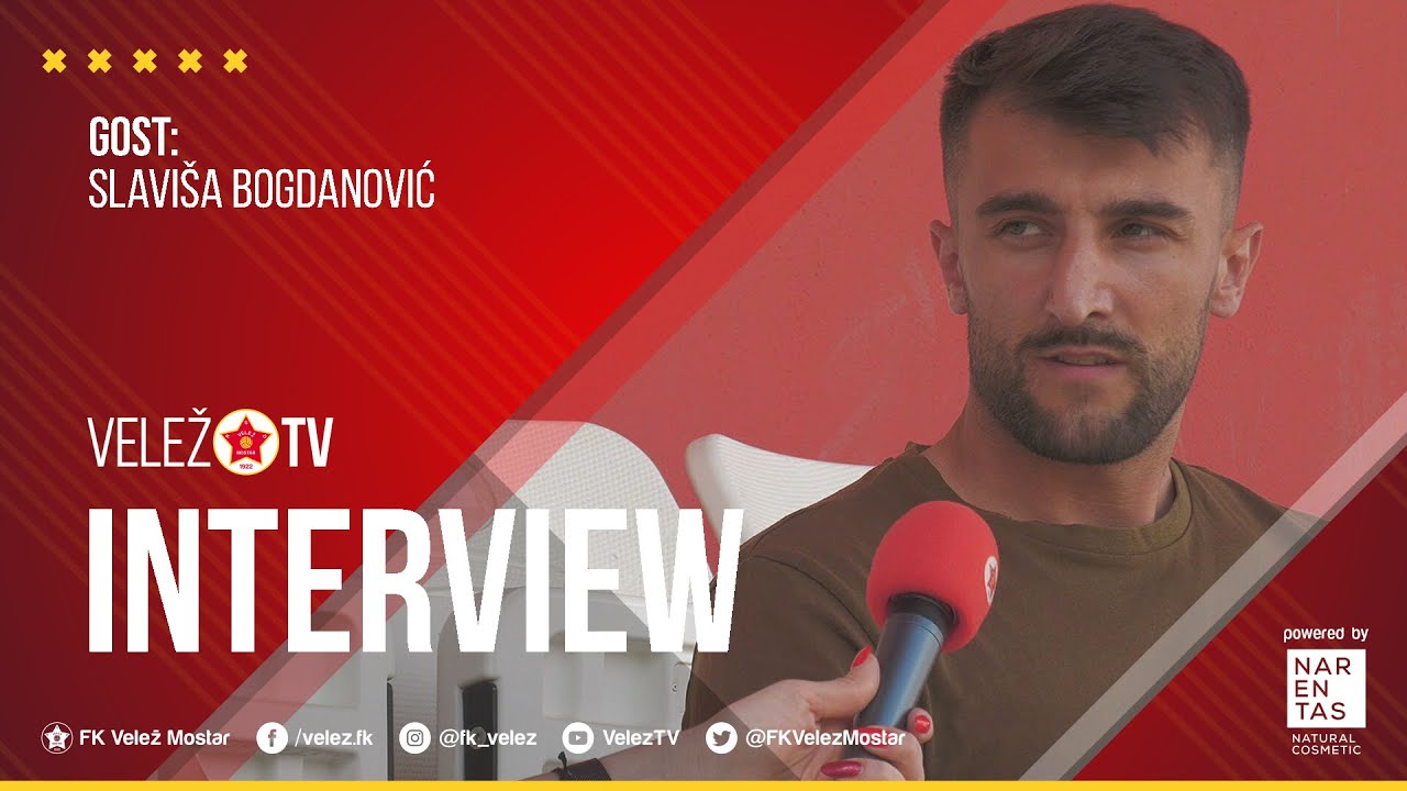 VeležTV INTERVIEW  I  Slaviša Bogdanović: Vratit ću se jednog dana i završiti karijeru u Veležu