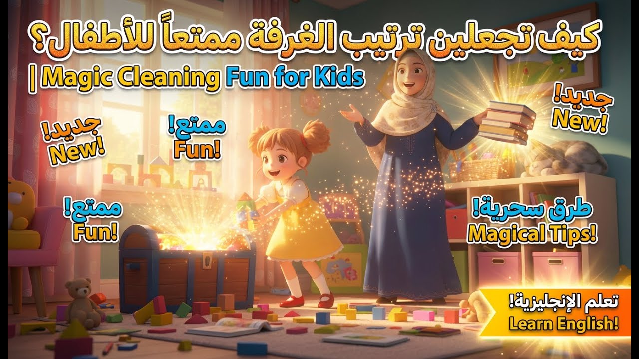 كيف تجعلين ترتيب الغرفة ممتعاً للأطفال؟ | Magic Cleaning Fun for Kids