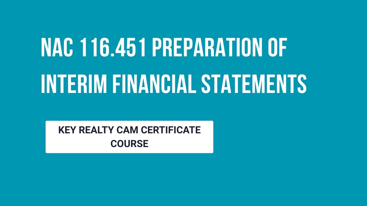NAC 116 451 Interim Financial Statements