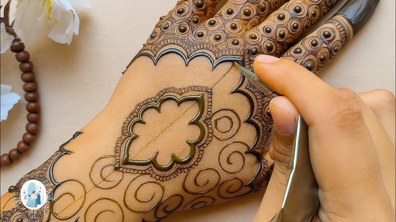 Step by step insta viral henna || newly bride henna || mehndi by shiri || back mehndi 