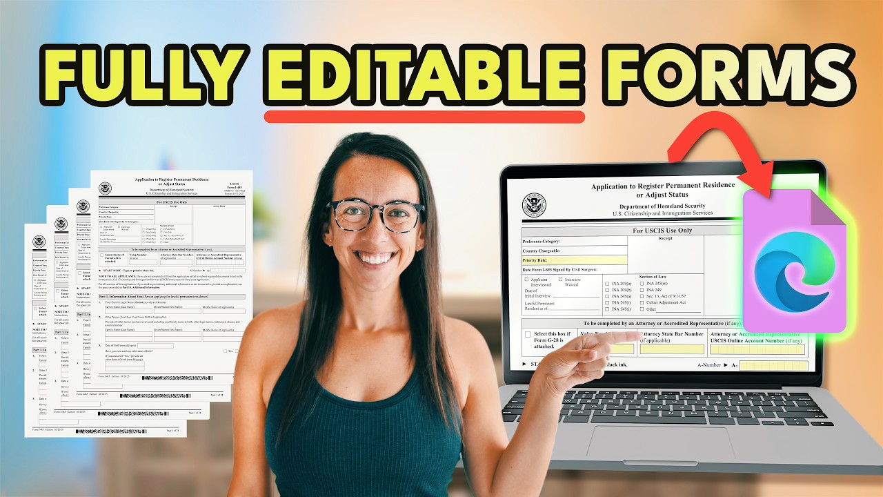 Как редактировать и заполнять формы USCIS на компьютере