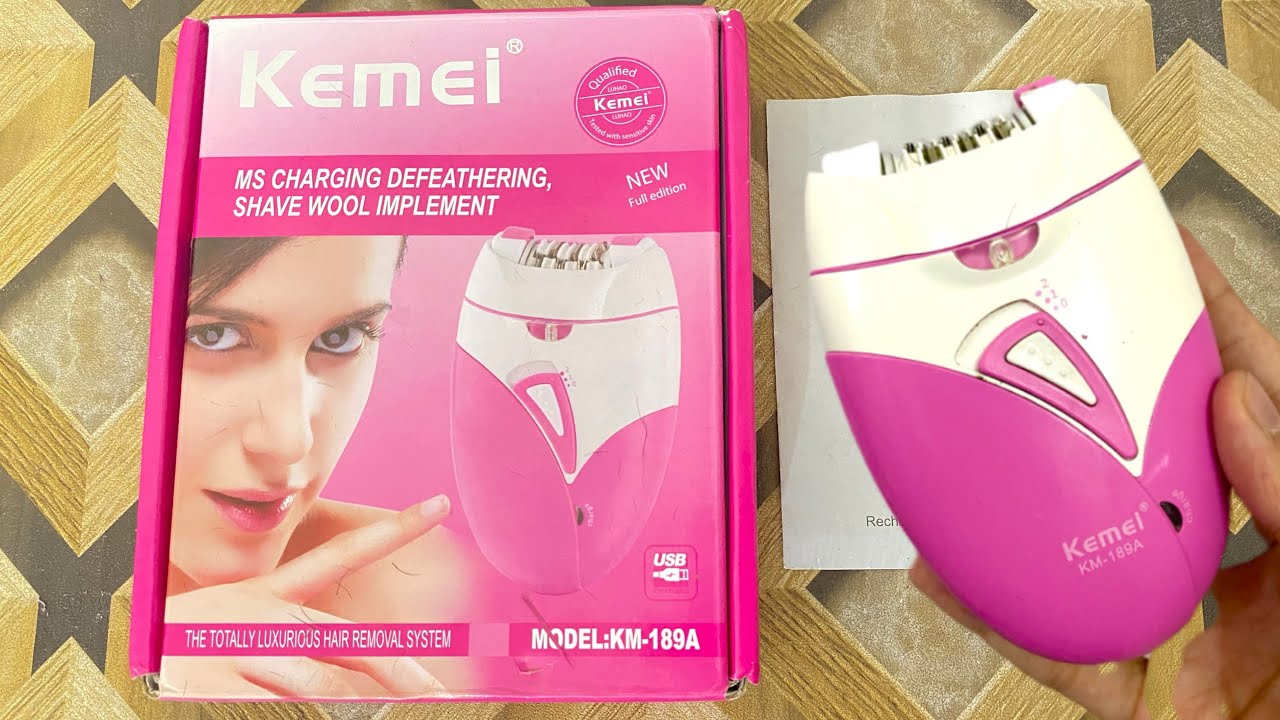 Kemei KM-189A Epilator review | How to use epilator | Detailed review