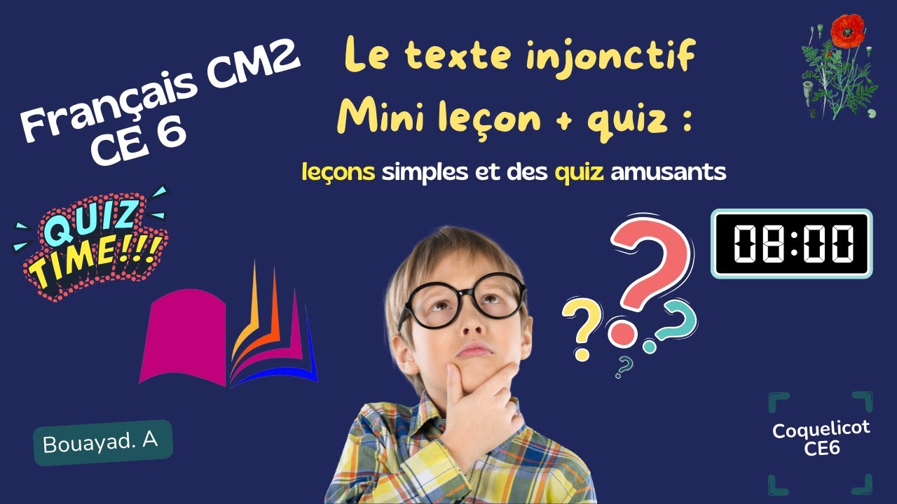Mini leçon + quiz : Le texte injonctif