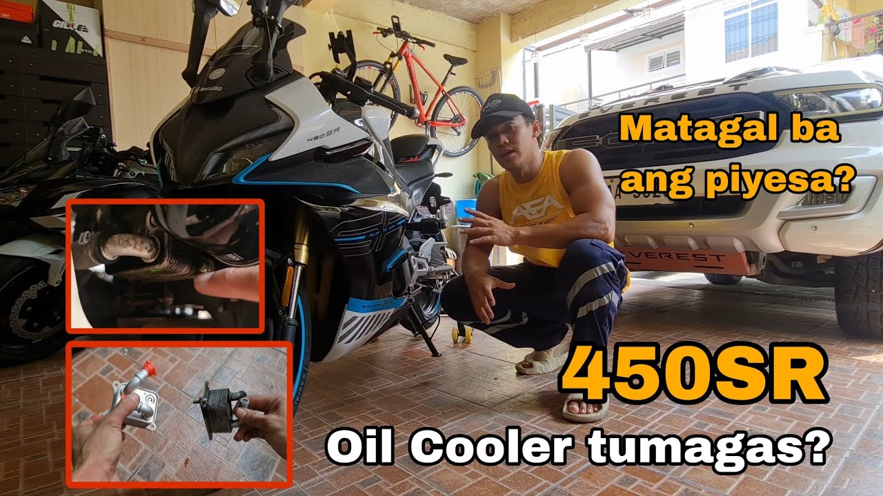CFMOTO 450SR oil cooler Replacement |Mahirap ba humanap ng piyesa? |  Issue? | DIY |