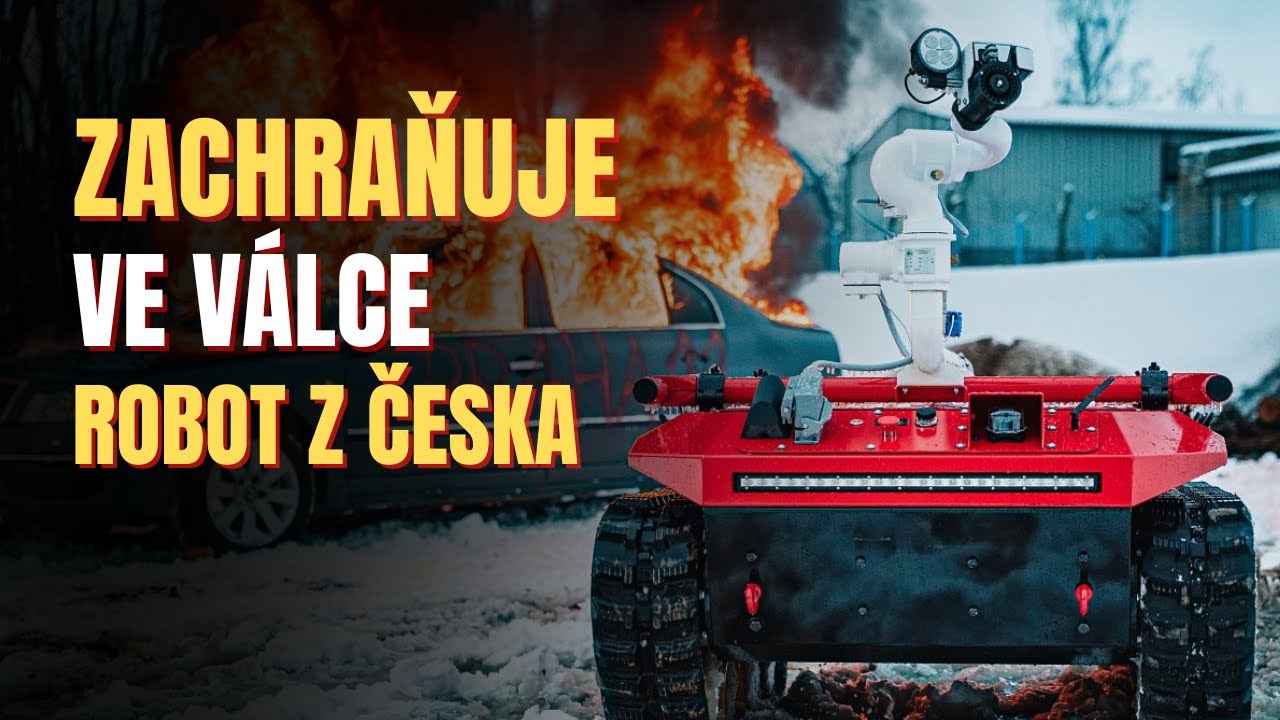 Druhá generace hasičského robota: je stabilnější a má integrovanou kameru. Bude pomáhat v Charkově
