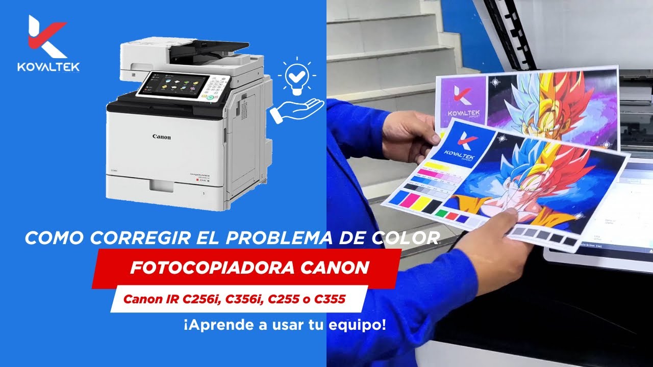 Cómo Corregir el Color en Fotocopiadoras CANON | Ajuste de Color Paso a Paso