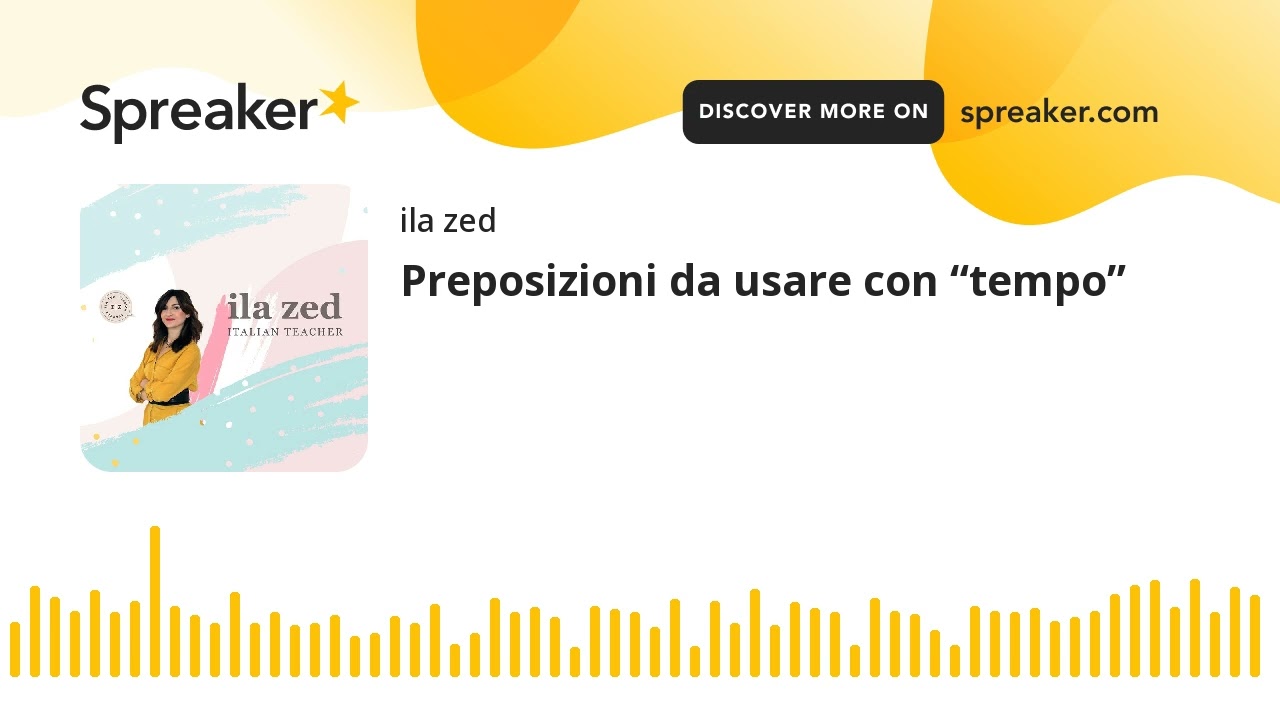 Preposizioni da usare con “tempo”
