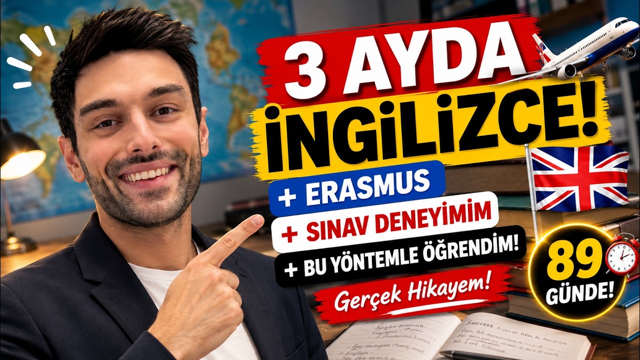 89 Günde Nasıl İngilizce Öğrendim? | Erasmus Sınav Hazırlığım | Gerçek Hikayem! 🚀