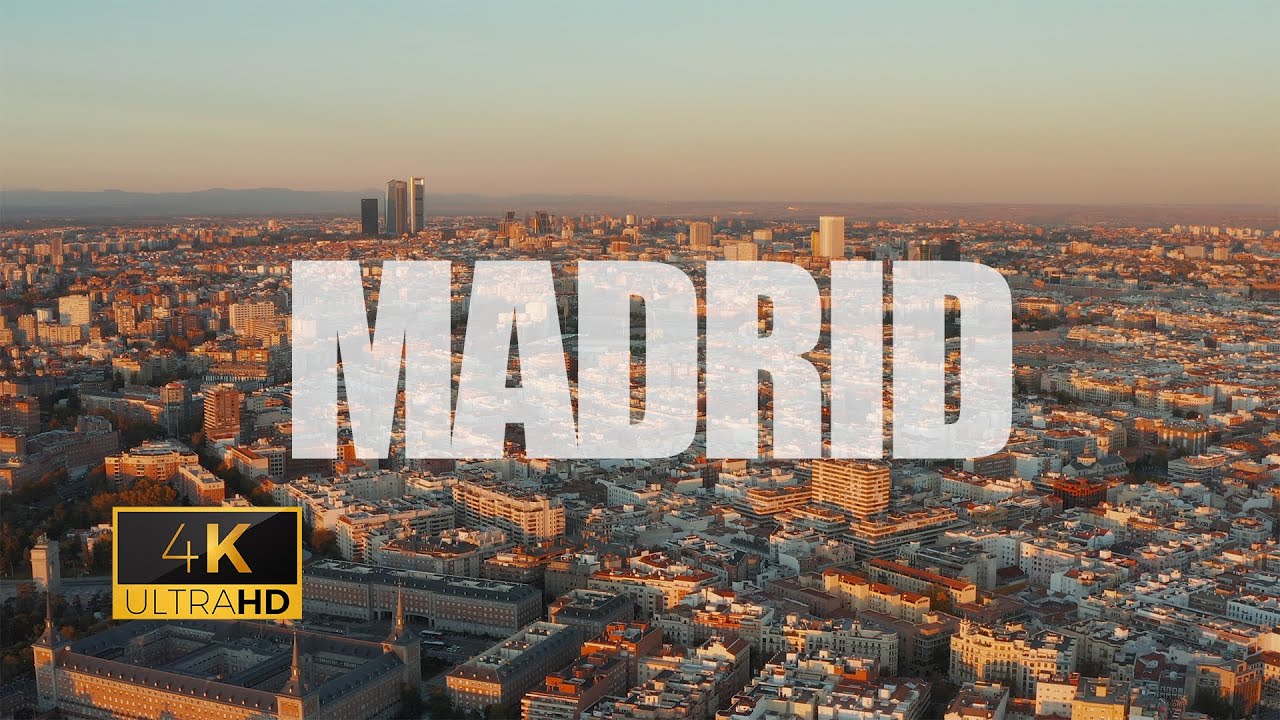 MADRID - SPAIN RELAXING VIDEO [4K DRONE FOOTAGE]