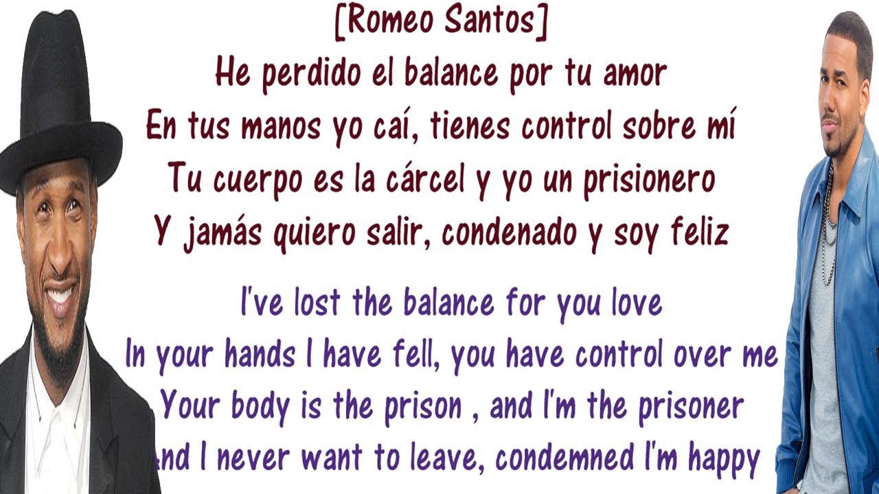 Promise - Romeo Santos ft Usher Lyrics English and Spanish - Translation to English AND to Spanish