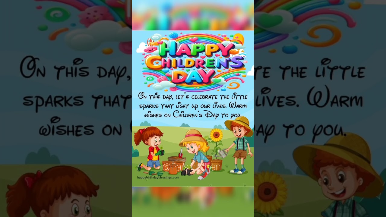 Happy Children's day 2024/ Children's day wishes/#youtubeshorts #childrensday November 14