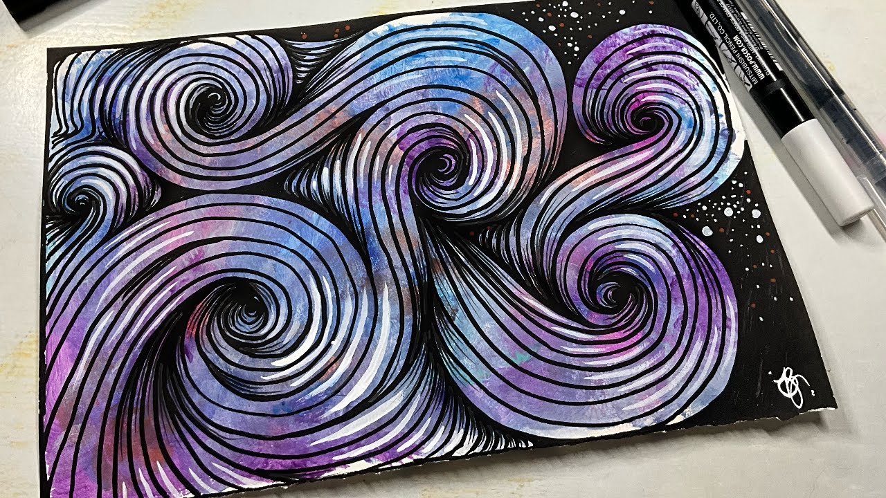 Making my first Doodle painting