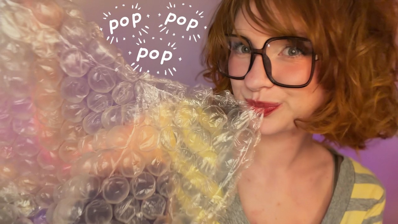 ASMR chomping on random objects🍴biting +chewing , mouth sounds , paper, bubble wrap pops , noms