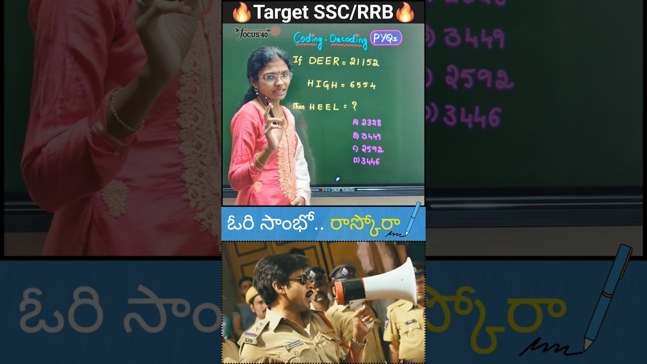 Most Expected Coding-Decoding Trick for SSC CGL & RRB | PYQ Solved in Seconds | Smart Reasoning #yt