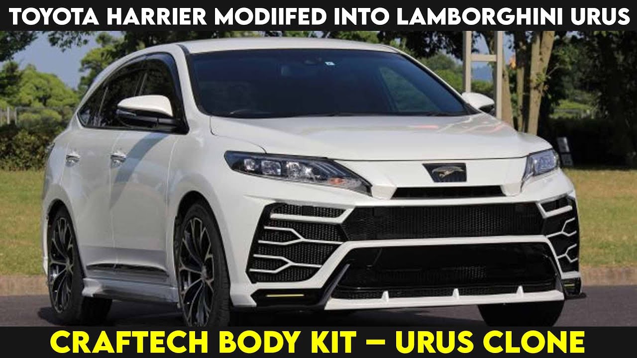 Toyota Harrier Modified To Lamborghini Urus | Craftech Body Kit Turns Harrier Into Urus Lookalike