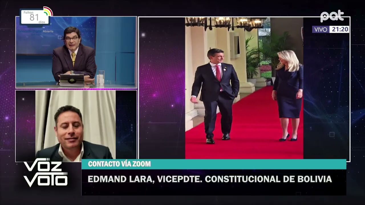 Edmand Lara, vicepresidente de Bolivia