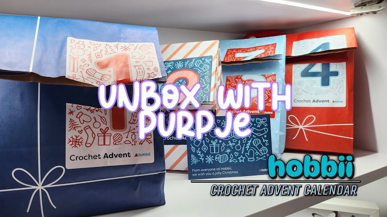 Hobbii Crochet Advent Calendar | unbox with PurpJe