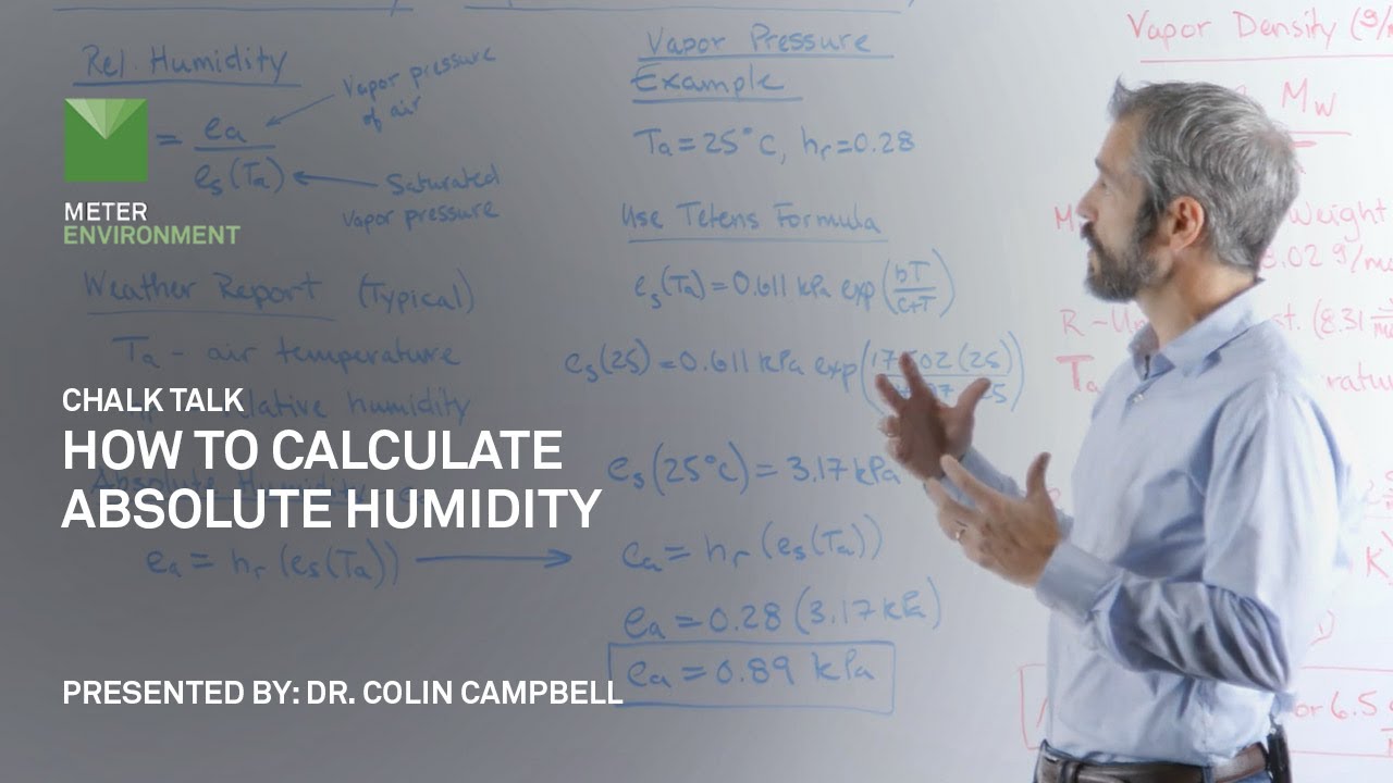 Absolute Humidity: How to calculate absolute humidity - A Chalk Talk by METER
